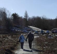 Couple walking at Pow Hill Country Park © NPAP Couple walking at Pow Hill Country Park © NPAP