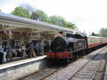 Steam train, Stanhope Station, Weardale Railway © Steam train, Stanhope Station, Weardale Railway ©