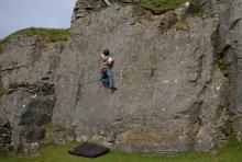 Michael on Samoon at Windmore crag © Ron Kenyon Michael on Samoon at Windmore crag © Ron Kenyon
