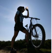 Cyclist in silhouette © K Gibson/NPAP Cyclist in silhouette © K Gibson/NPAP